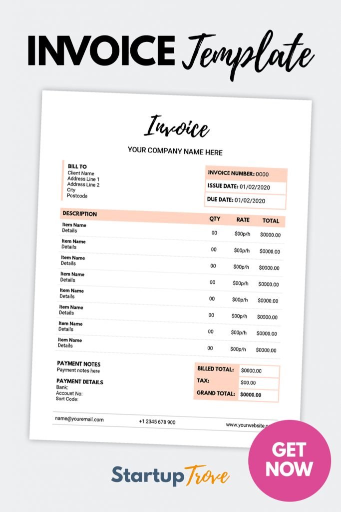 Get Invoice Template Printable by clicking here.